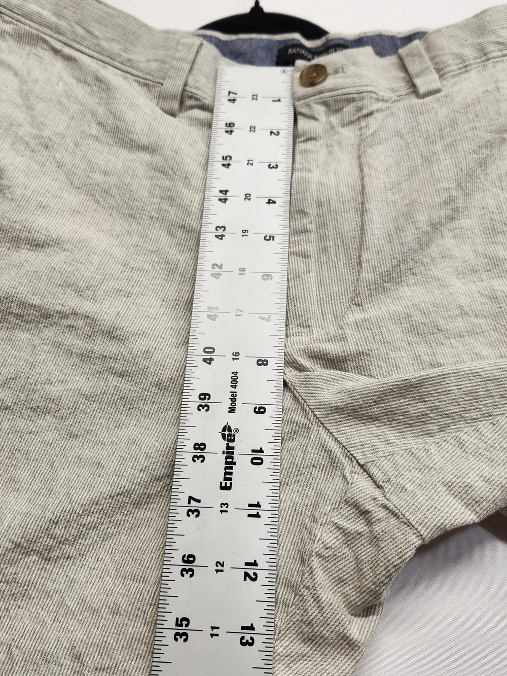 ⭐️Banana Republic Linen Blend Chino Shorts Striped 34 Classic Summer Beach
